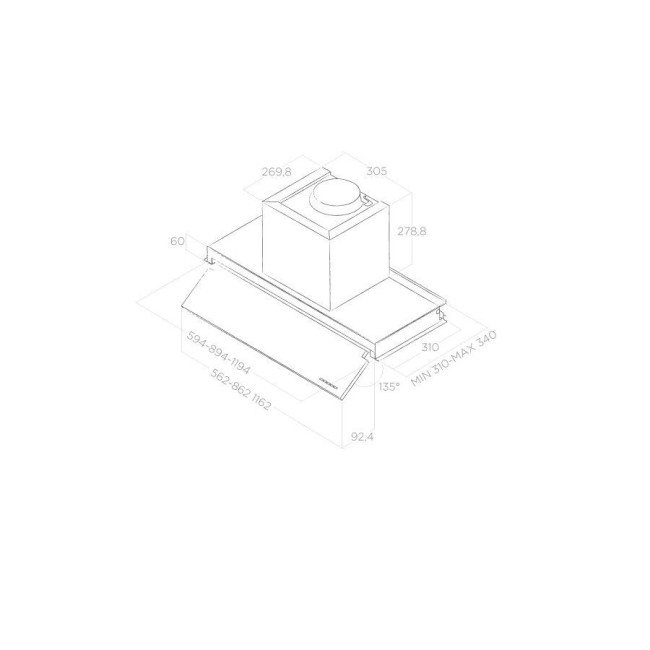 Встраиваемая вытяжка Elica BOXIN NO DRIP IX/A/90