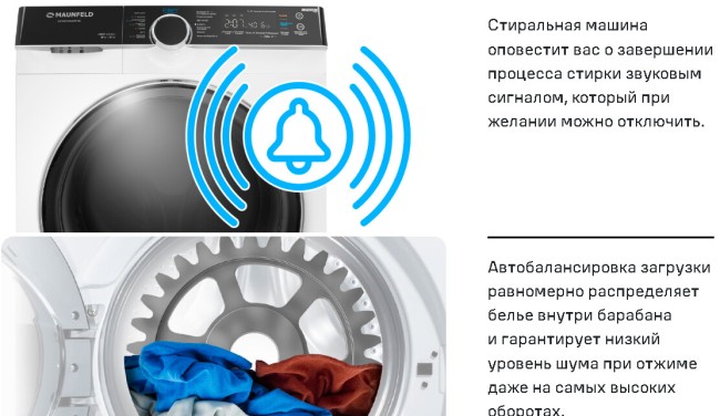 Стиральная машина с сушкой Maunfeld MFWM1486WH06