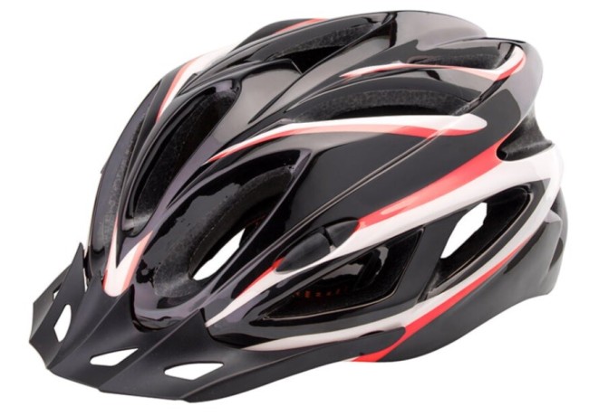 Шлем защитный Stels FSD-HL022 (600130) L черный с красными полосами