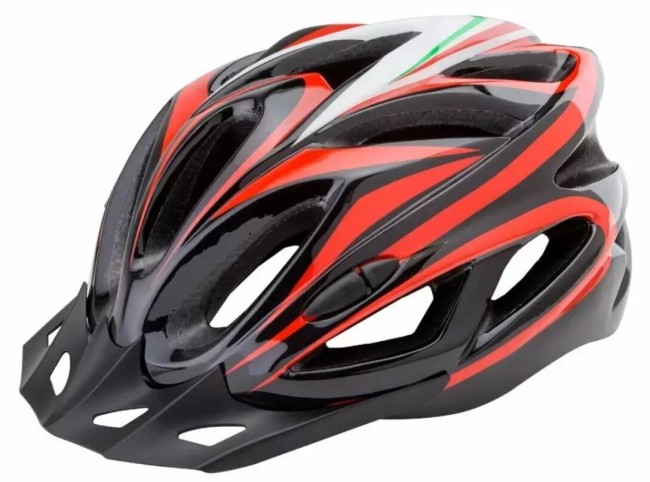 Шлем защитный Stels FSD-HL022 (600130) L черный с красными полосами