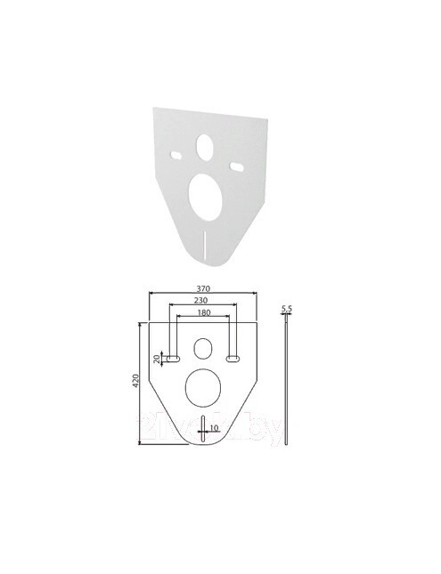 Готовое решение Alca Plast с кнопкой M71-001 хром глянец (AM101/1120-4:1RSM71-001)
