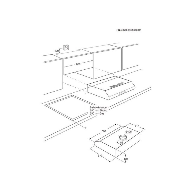 Вытяжка Electrolux EFT 635 X Вытяжка Electrolux EFT 635 X