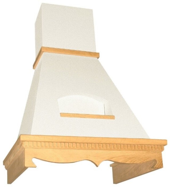 Каминная вытяжка Elikor Ротонда 650 60 золотой антик/дуб неокрашенный Каминная вытяжка Elikor Ротонда 650 60 золотой антик/дуб неокрашенный