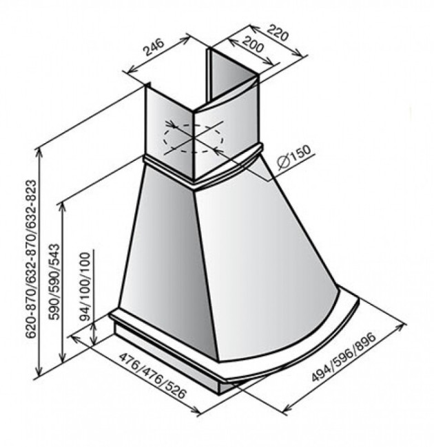 Каминная вытяжка Elikor Ротонда 650 60 золотой антик/дуб неокрашенный Каминная вытяжка Elikor Ротонда 650 60 золотой антик/дуб неокрашенный