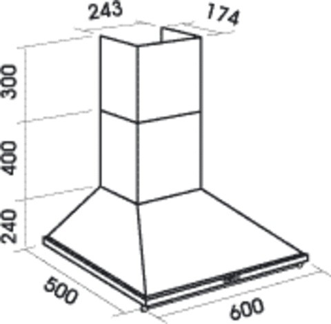 Каминная вытяжка MBS Magnolia 160 Ivory