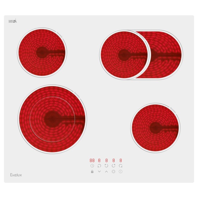 Встраиваемая электрическая варочная панель EVELUX HEV 642 W Встраиваемая электрическая варочная панель EVELUX HEV 642 W