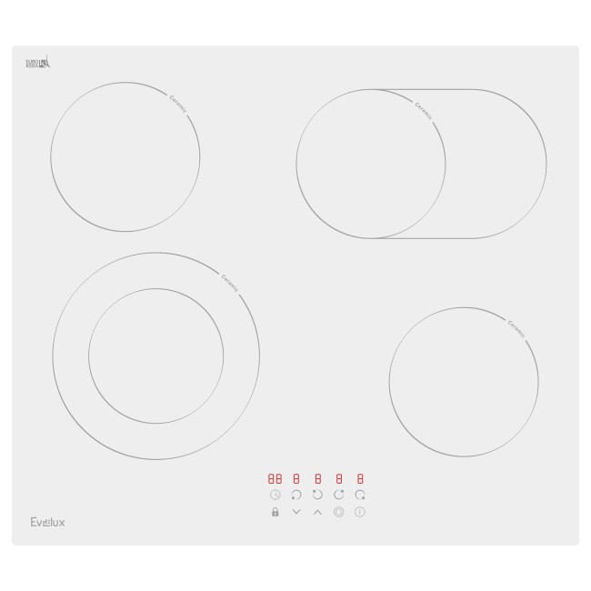 Встраиваемая электрическая варочная панель EVELUX HEV 642 W Встраиваемая электрическая варочная панель EVELUX HEV 642 W