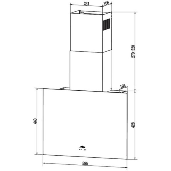Каминная вытяжка Millen MKHG 602 WH