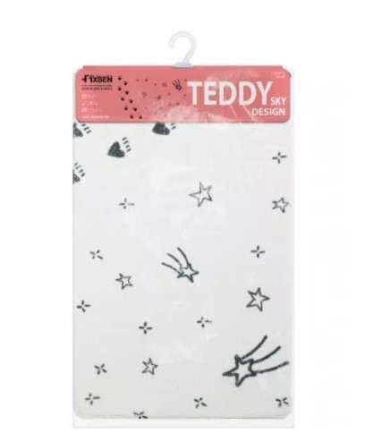 Коврик для ванной Fixsen Teddy Sky FX-6001S белый Коврик для ванной Fixsen Teddy Sky FX-6001S белый