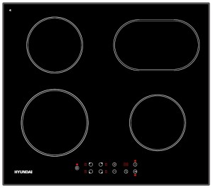 Встраиваемая индукционная варочная панель Hyundai HHI 6755 BG