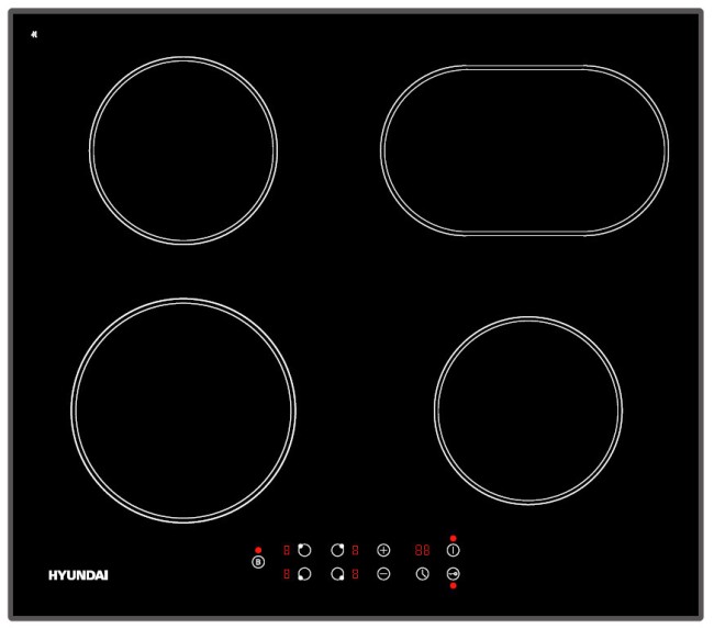 Встраиваемая индукционная варочная панель Hyundai HHI 6755 BG Встраиваемая индукционная варочная панель Hyundai HHI 6755 BG