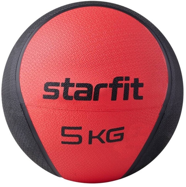Медбол Starfit GB-702 5 кг, красный Медбол Starfit GB-702 5 кг, красный