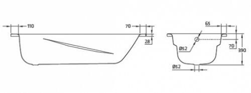 Стальная ванна BLB Universal Anatomica B75U Стальная ванна BLB Universal Anatomica B75U