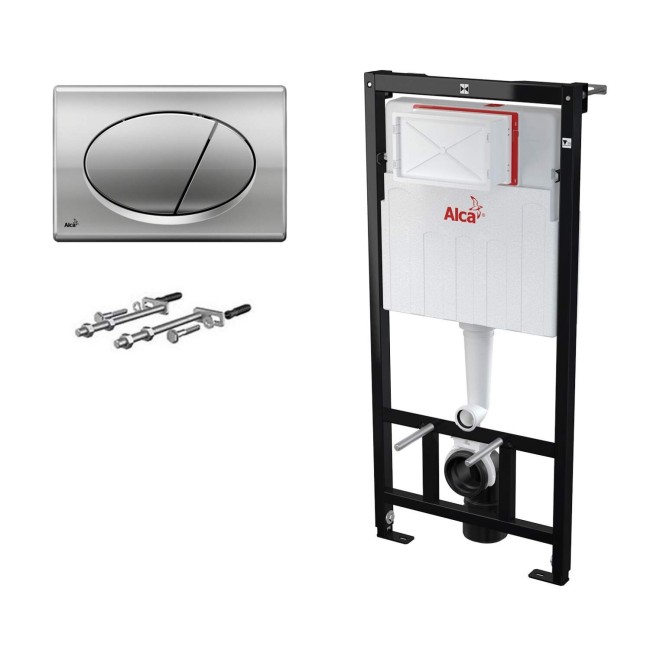 Готовое решение Alca Plast с кнопкой M71-0001 хром (AM101/1120-3:1RUM71-0001) Готовое решение Alca Plast с кнопкой M71-0001 хром (AM101/1120-3:1RUM71-0001)