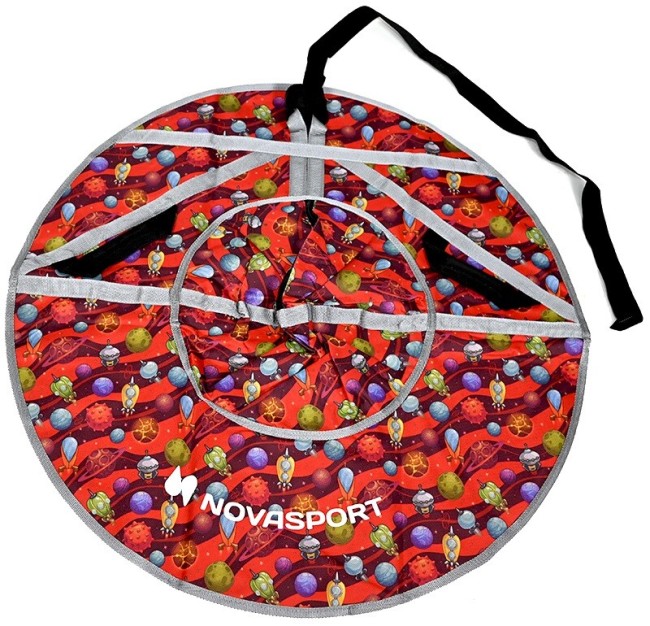 Тюбинг NovaSport CH030.090 серый/красный космос (без камеры) Тюбинг NovaSport CH030.090 серый/красный космос (без камеры)