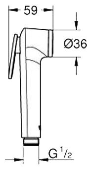 Гигиенический душ Grohe Tempesta-F 27512001 Гигиенический душ Grohe Tempesta-F 27512001