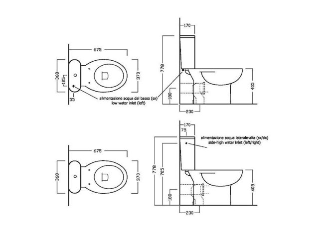 Чаша унитаза Hatria ERIKA PRO (YXBQ01) белый Чаша унитаза Hatria ERIKA PRO (YXBQ01) белый