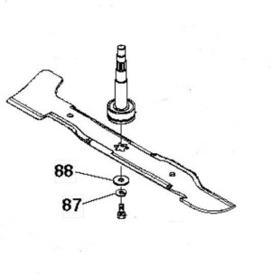 Нож Husqvarna правый 5324279-85