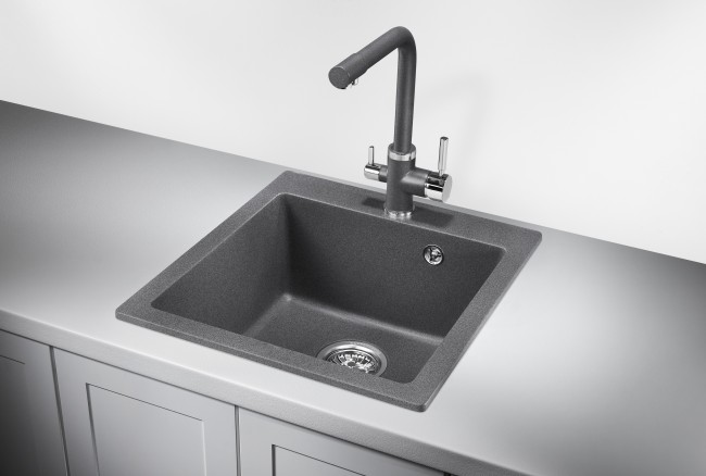 Кухонная мойка Kuppersberg Modena 45 NL 1B dark rock Кухонная мойка Kuppersberg Modena 45 NL 1B dark rock