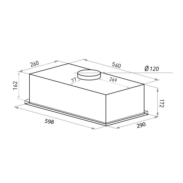 Встраиваемая вытяжка Maunfeld Box Push 60 белый Встраиваемая вытяжка Maunfeld Box Push 60 белый