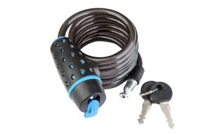 Трос-замок Stels 87318 (1800 мм) D8мм синий