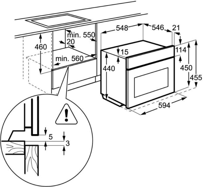 Встраиваемый электрический духовой шкаф Electrolux EVK 95946 AX