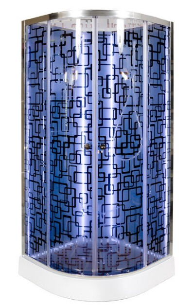 Душевая кабина Deto BM1590NLED+GMBLACK