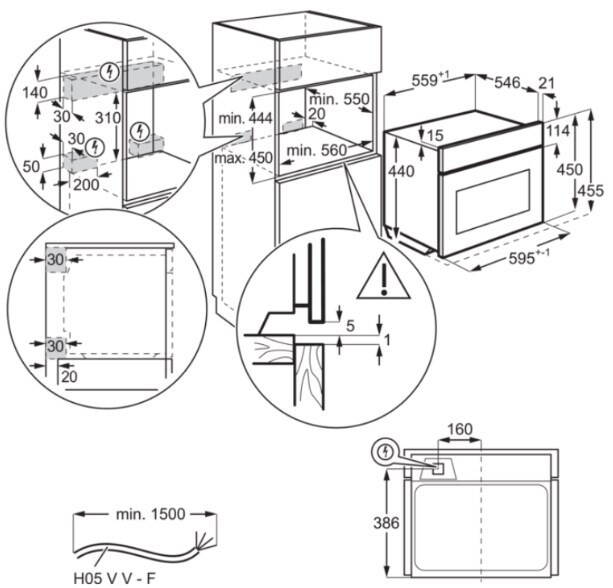 Встраиваемый электрический духовой шкаф Electrolux VKL 8E00X