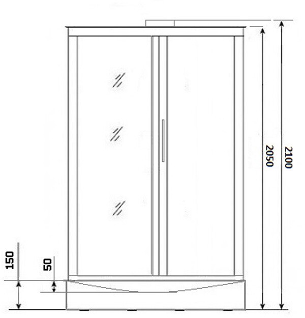 Душевая кабина Niagara NG-7711GBK