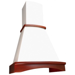 Каминная вытяжка Elikor Ротонда 60 бежевый/бук светло-коричневый