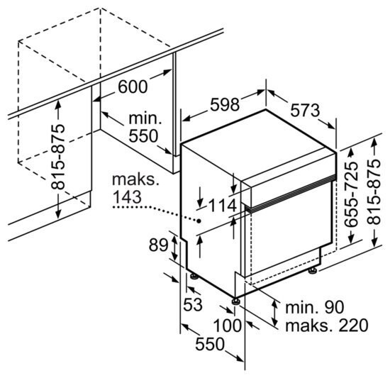Встраиваемая посудомоечная машина Siemens SN536S01KE