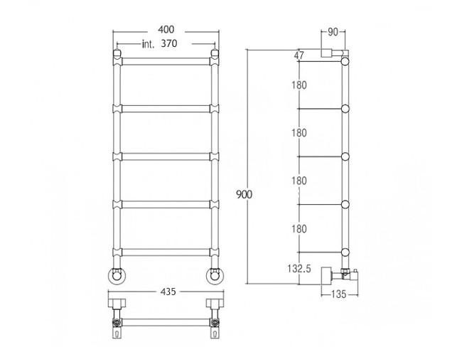 Полотенцесушитель водяной Margaroli (4423705OB) Полотенцесушитель водяной Margaroli (4423705OB)