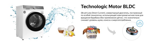 Стиральная машина Weissgauff WM 4947 DC Inverter Touch Steam