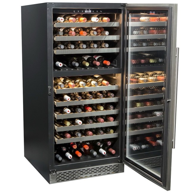 Винный шкаф Cavanova CV120DT черный