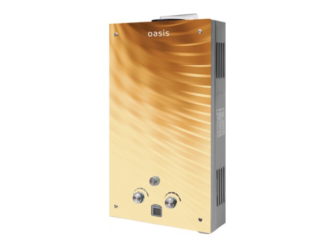 Газовый проточный водонагреватель Oasis Glass 20 BG