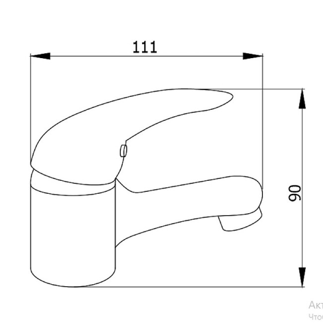 Смеситель для раковины Сантаком Stonix 1102 Смеситель для раковины Сантаком Stonix 1102