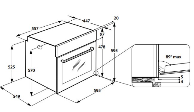 Встраиваемый электрический духовой шкаф Indesit IFW 3534 H IX Встраиваемый электрический духовой шкаф Indesit IFW 3534 H IX