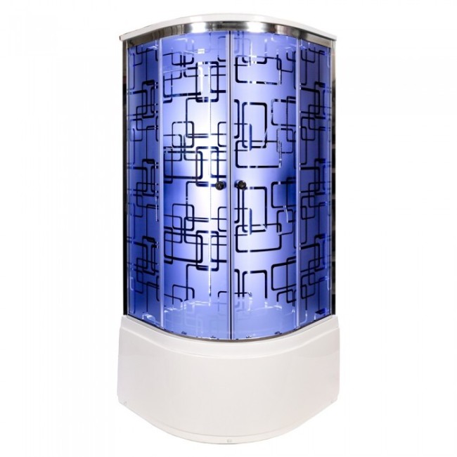 Душевая кабина Deto BM4590LED+GMBLACK