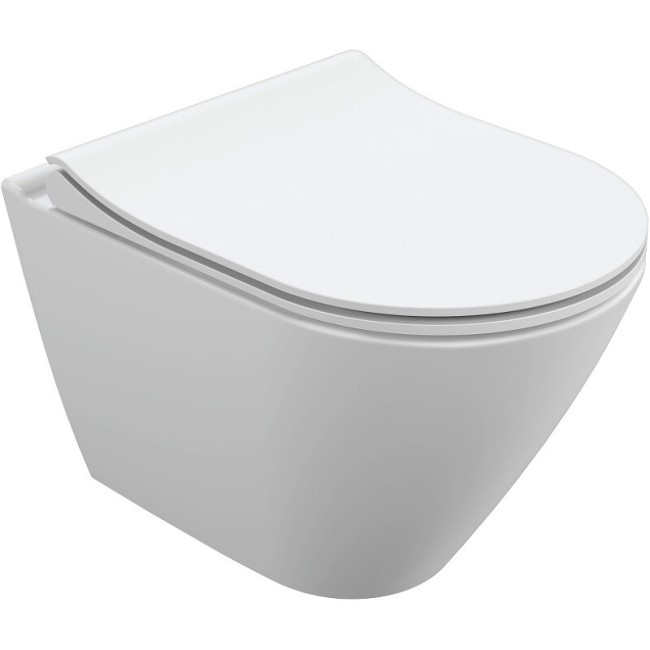 Унитаз подвесной Cersanit OVAL 63114 белый Унитаз подвесной Cersanit OVAL 63114 белый