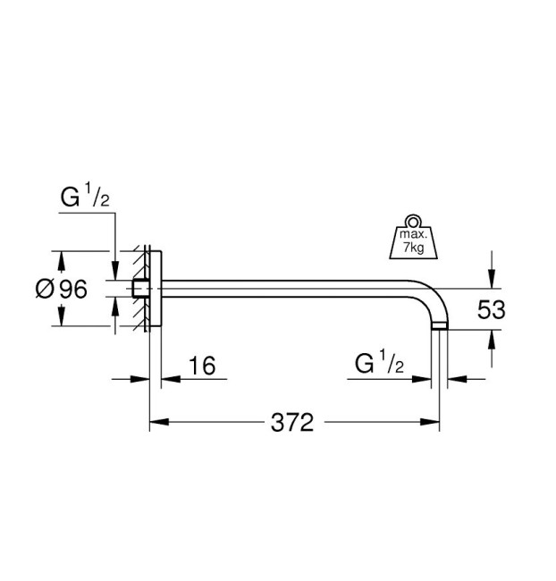 Держатель для душа Grohe Rainshower (28982000)