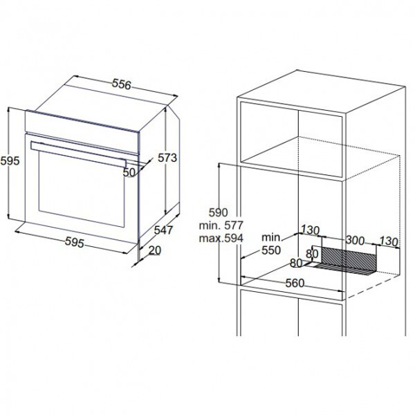 Встраиваемый электрический духовой шкаф Zigmund & Shtain E 148 B