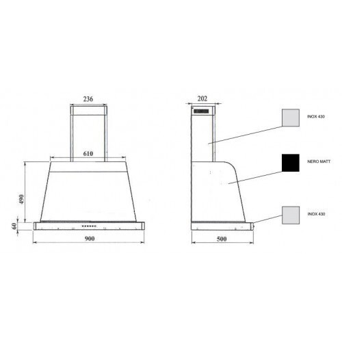Каминная вытяжка Lofra DOLCEVITA 90 AV бежевый