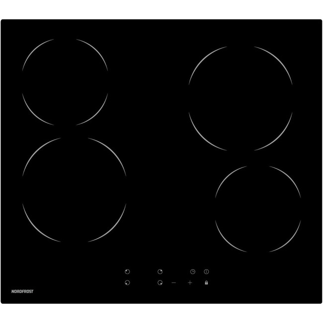 Встраиваемая электрическая варочная панель Nordfrost EM 6049 B Встраиваемая электрическая варочная панель Nordfrost EM 6049 B