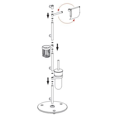 Стойка напольная круг WasserKraft K-1256