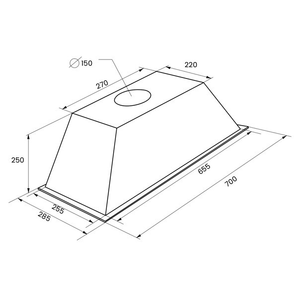 Встраиваемая вытяжка Kuppersberg Inlinea 70 X 4HPB
