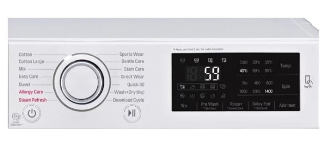 Стиральная машина с сушкой LG F-4J6VG0W