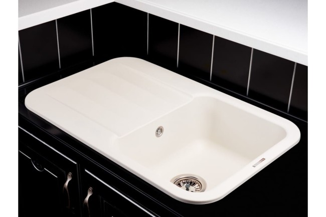 Кухонная мойка Kuppersberg LIRA 1B1D WHITE ALABASTER Кухонная мойка Kuppersberg LIRA 1B1D WHITE ALABASTER