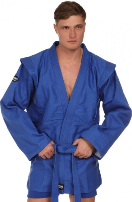 Куртка для самбо Green Hill JS-302 синий 00/120