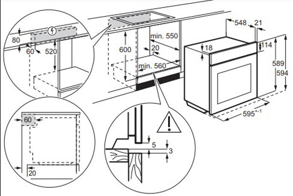 Встраиваемый электрический духовой шкаф AEG BES33111XM