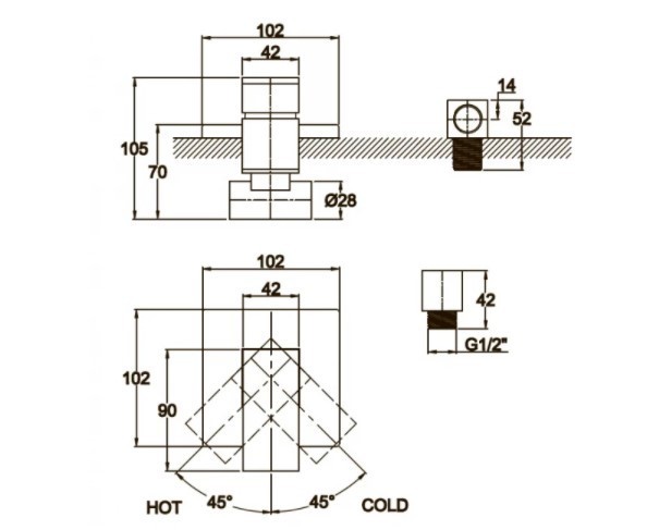 Смеситель для ванны Kaiser Sonat 34177-1